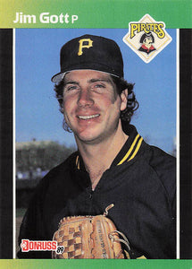1989 Donruss Baseball Jim Gott #362d