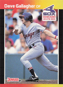 1989 Donruss Baseball Dave Gallagher #384b Rookie