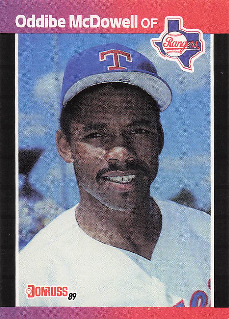 1989 Donruss Baseball Oddibe McDowell #378b