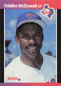 1989 Donruss Baseball Oddibe McDowell #378b