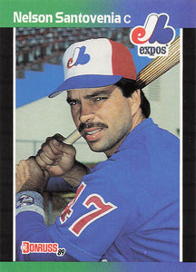 1989 Donruss Baseball Nelson Santovenia #366b Rookie