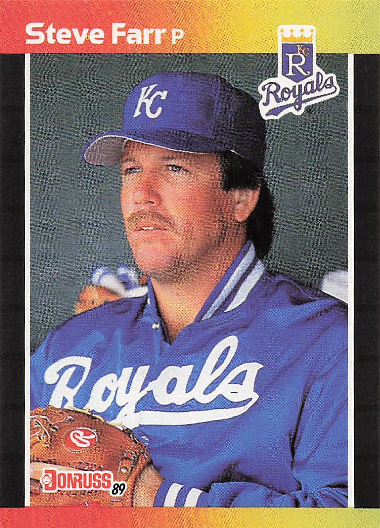 1989 Donruss Baseball Steve Farr #356d
