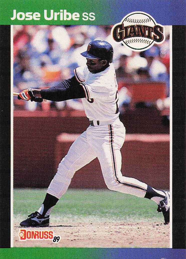 1989 Donruss Baseball Jose Uribe #131
