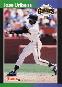 1989 Donruss Baseball Jose Uribe #131