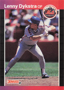 1989 Donruss Baseball Lenny Dykstra #353