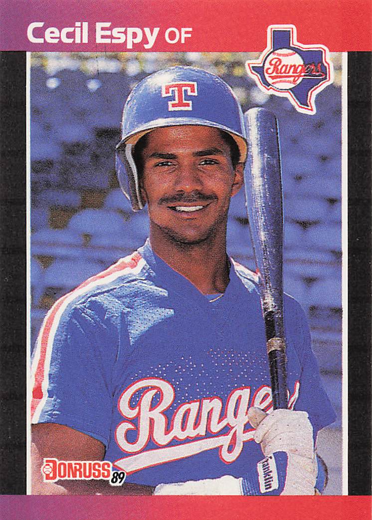 1989 Donruss Baseball Cecil Espy #292b