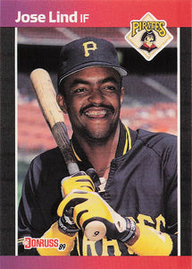 1989 Donruss Baseball Jose Lind #290d
