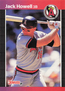 1989 Donruss Baseball Jack Howell #288b