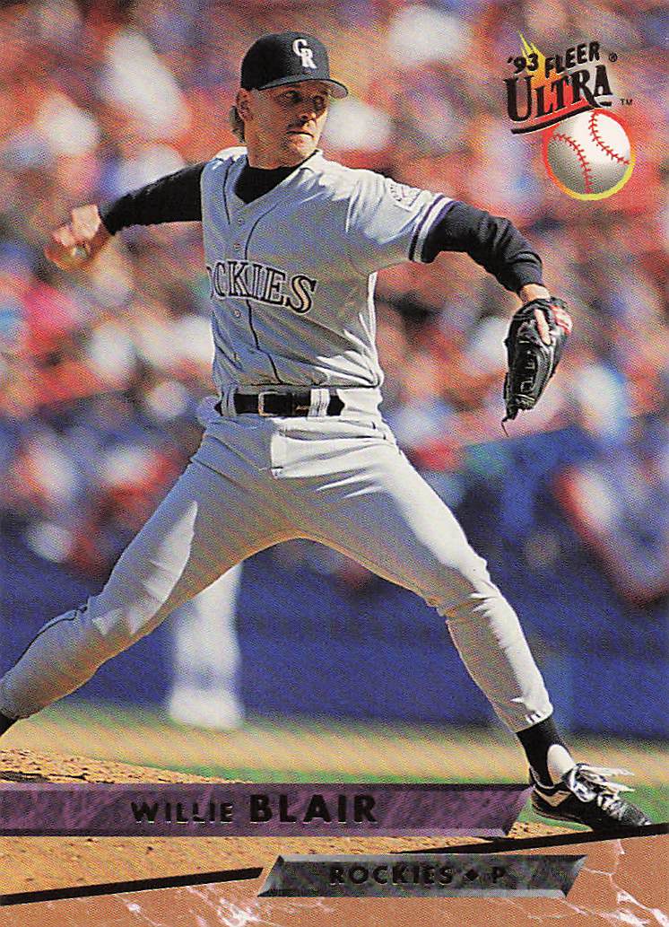 1993 Ultra Baseball Willie Blair #342