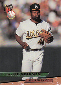 1993 Ultra Baseball Dave Henderson #608