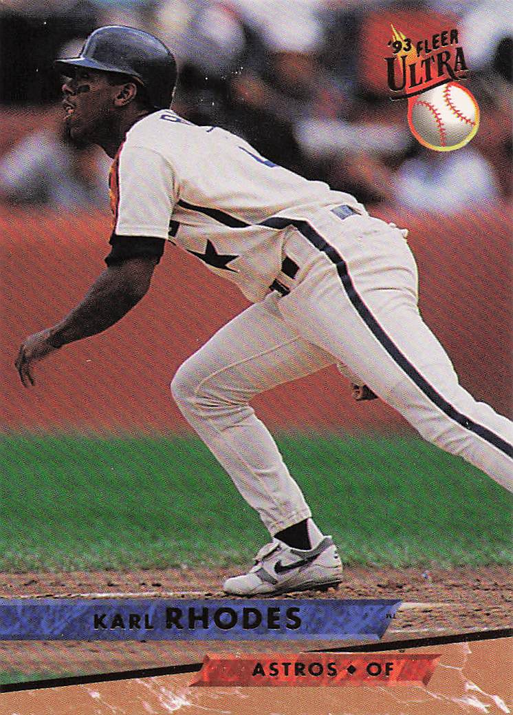1993 Ultra Baseball Karl Rhodes #395