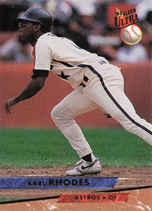 1993 Ultra Baseball Karl Rhodes #395