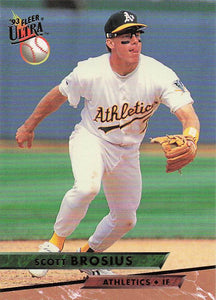1993 Ultra Baseball Scott Brosius #603