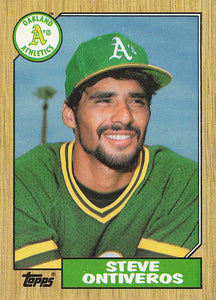 1987 Topps Baseball Steve Ontiveros #161