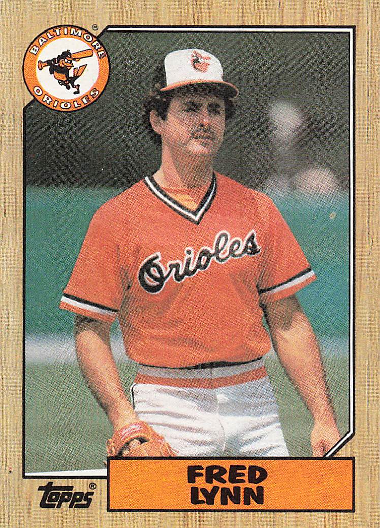 1987 Topps Baseball Fred Lynn #370