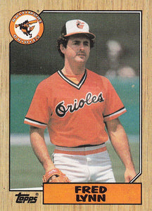 1987 Topps Baseball Fred Lynn #370