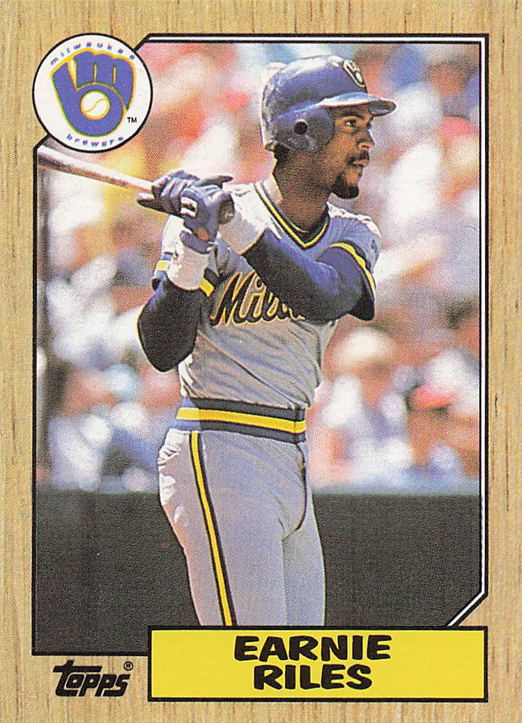 1987 Topps Baseball Earnie Riles #523