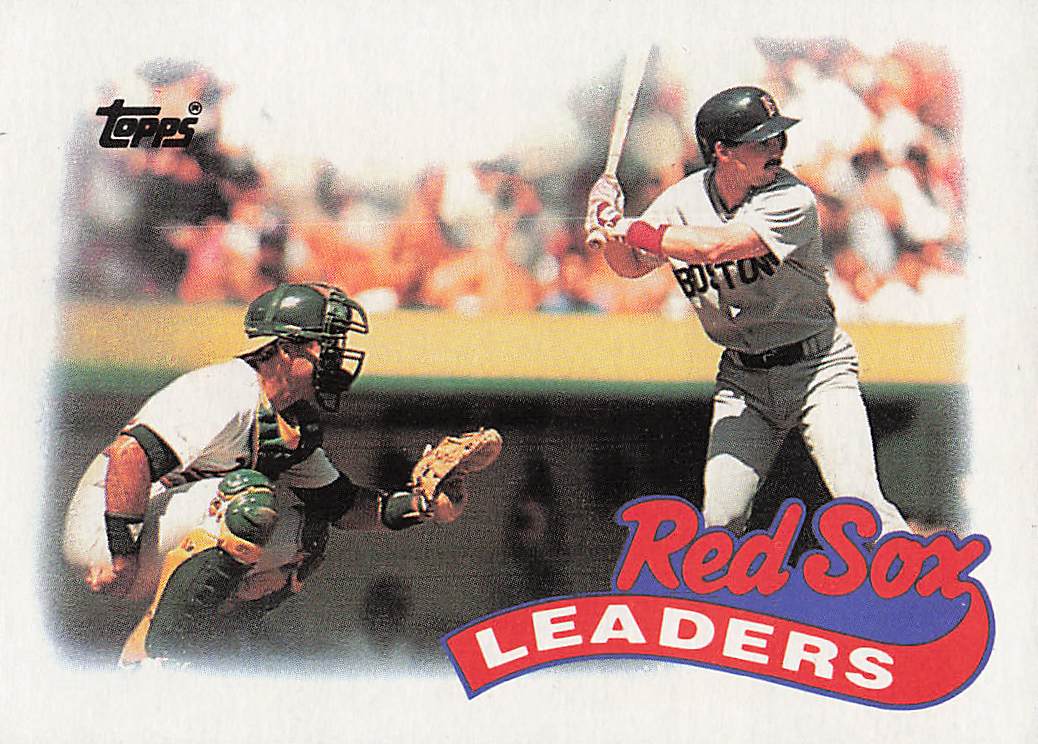 1989 Topps Baseball Red Sox Leaders #321