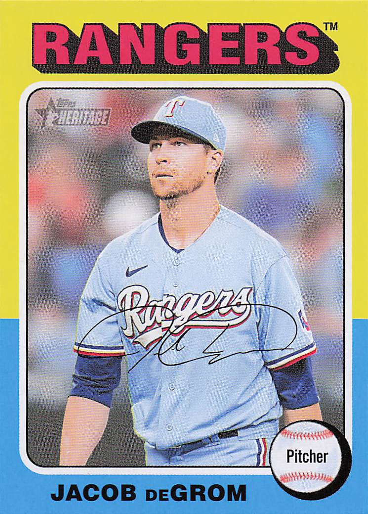 2024 Topps Heritage Baseball Jacob deGrom #355
