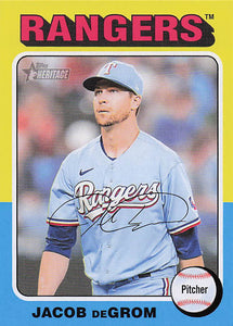 2024 Topps Heritage Baseball Jacob deGrom #355
