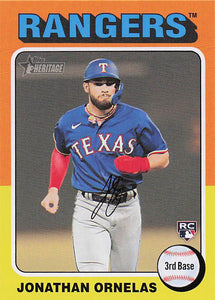 2024 Topps Heritage Baseball Jonathan Ornelas #421 Rookie