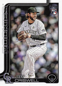 2025 Topps Update Baseball Jeff Criswell #US5 Rookie
