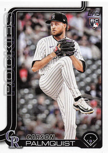 2025 Topps Update Baseball Carson Palmquist #US321 Rookie