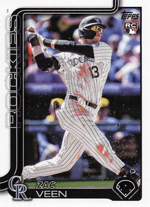 2025 Topps Holiday Baseball Zac Veen #H92 Rookie