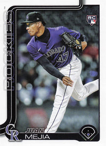 2025 Topps Update Baseball Juan Mejia #US285 Rookie