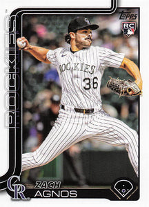 2025 Topps Update Baseball Zach Agnos #US31 Rookie