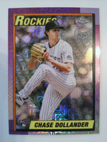 2025 Topps Update Baseball 1990 Topps Baseball Chrome Chase Dollander #U90C-48