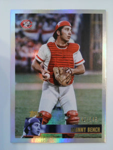 2025 Topps Archives Baseball Rainbow Foilboard 140/149 Johnny Bench #102