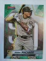 2025 Bowman's Best Baseball Green Mini-Diamond Refractors 11/99 Manny Machado #6