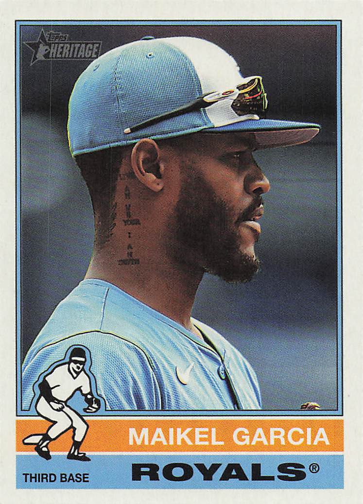 2025 Topps Heritage Baseball Maikel Garcia #680