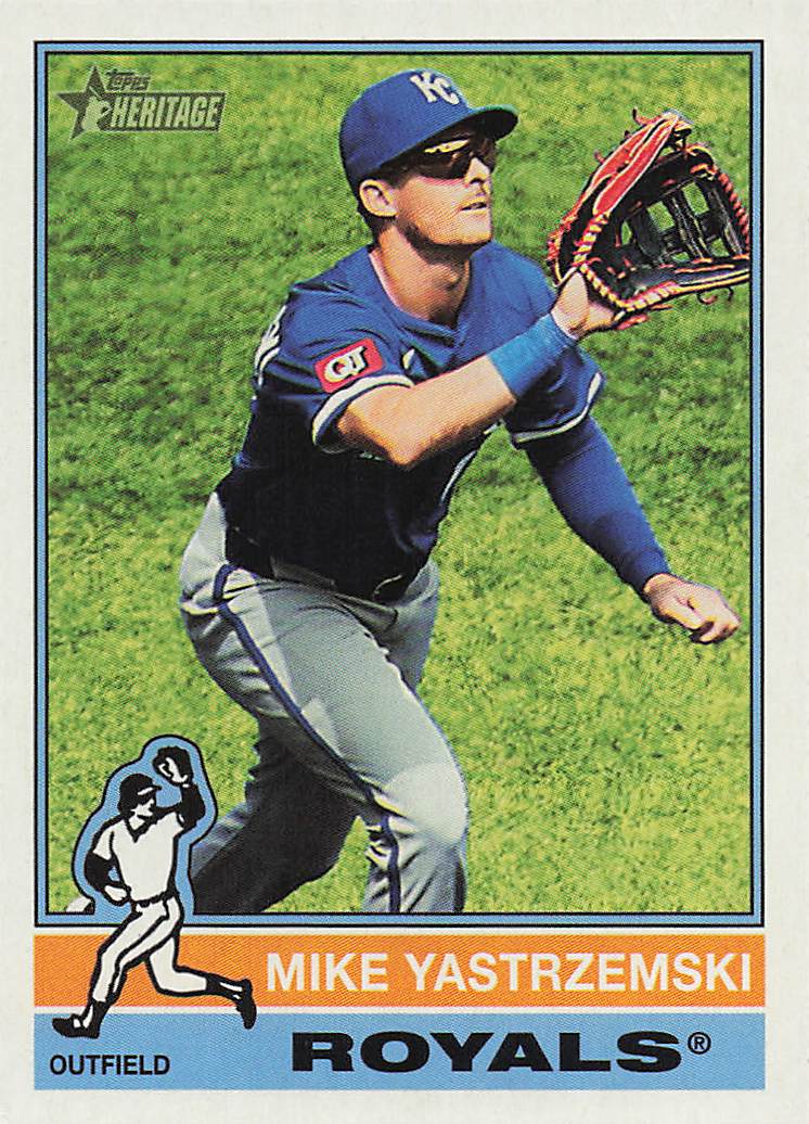 2025 Topps Heritage Baseball Mike Yastrzemski #696