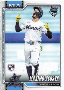 2026 Topps Baseball Maximo Acosta #172 Rookie