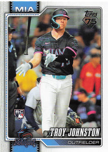 2026 Topps Baseball Troy Johnston #317 Rookie