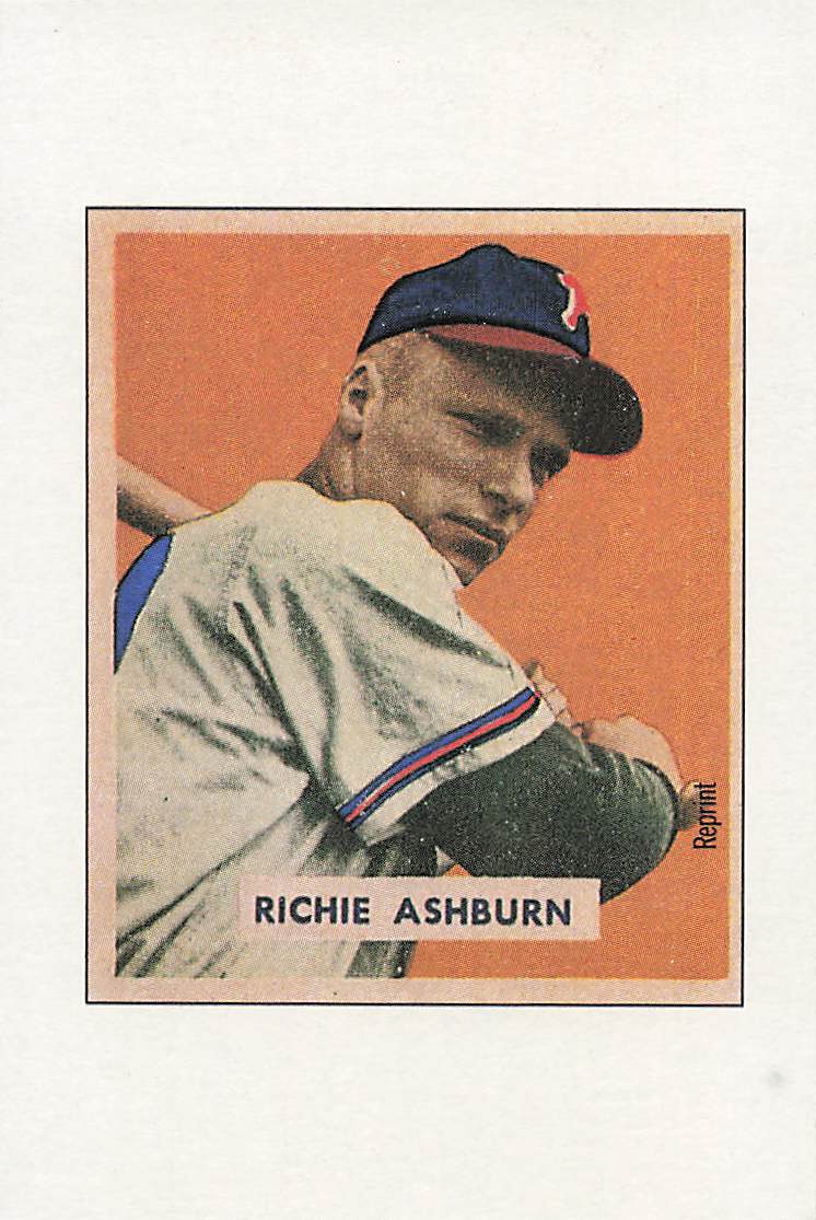 1989 Bowman Baseball Reprint Sweepstakes Richie Ashburn #NNO