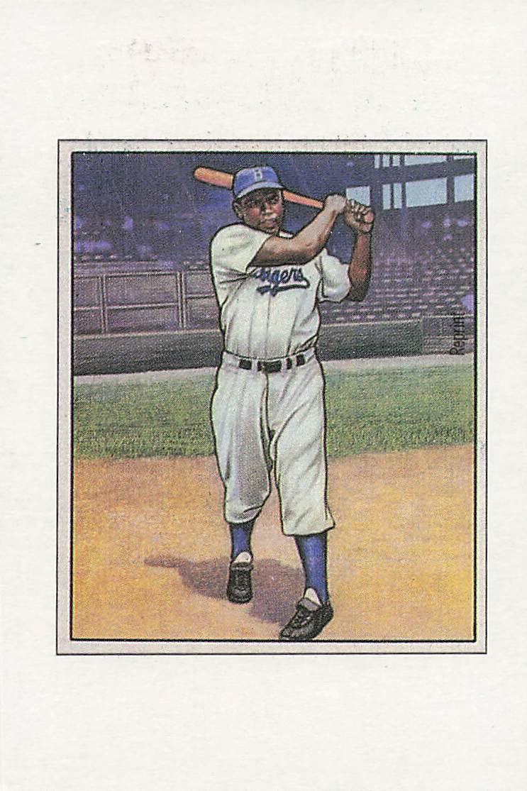 1989 Bowman Baseball Reprint Sweepstakes Jackie Robinson #NNO