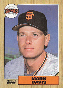 1987 Topps Baseball Mark Davis #21