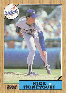 1987 Topps Baseball Rick Honeycutt #753