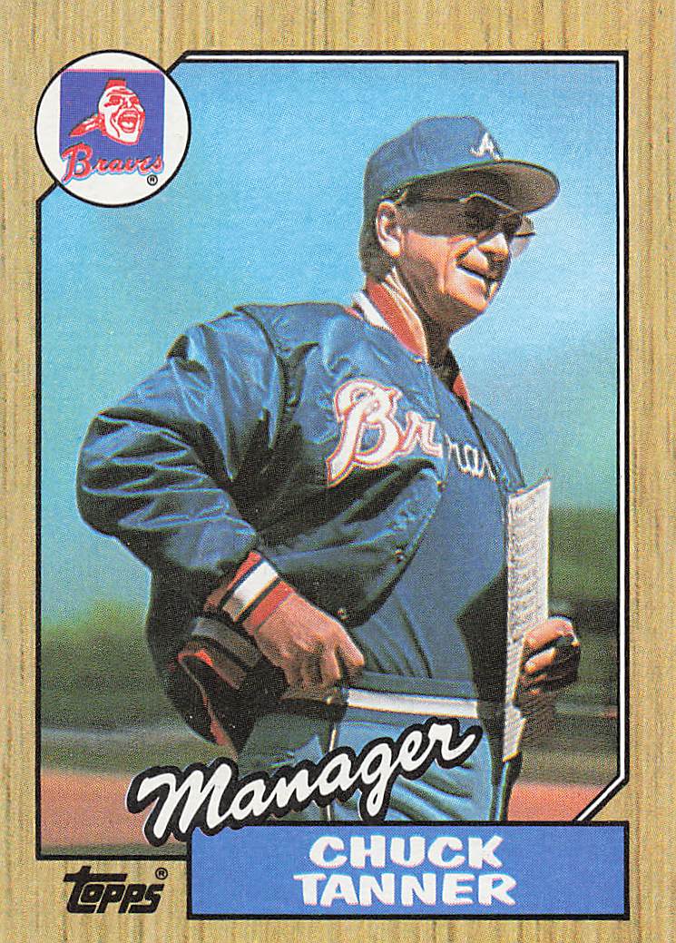 1987 Topps Baseball Chuck Tanner #593