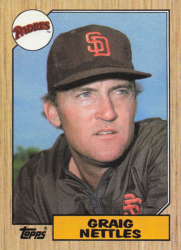 1987 Topps Baseball Graig Nettles #205