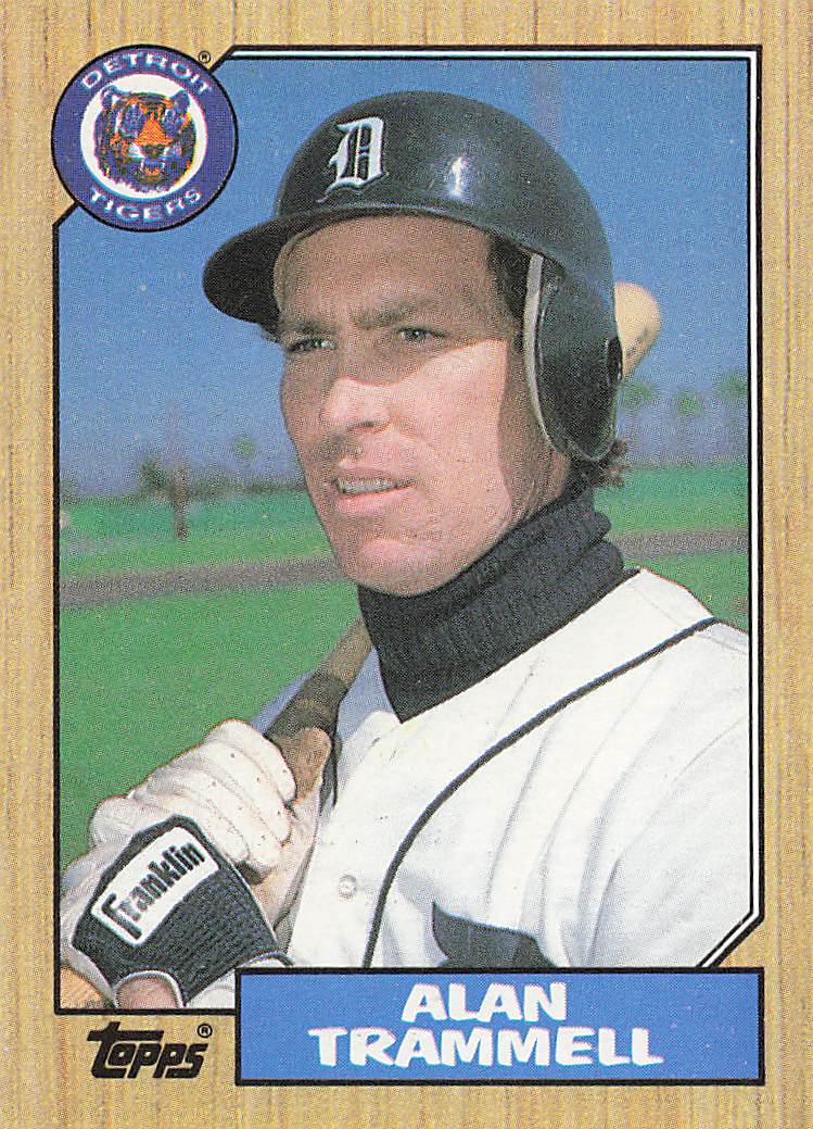 1987 Topps Baseball Alan Trammell #687
