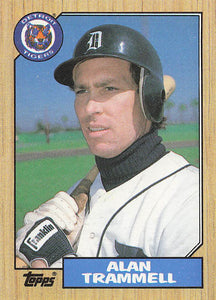 1987 Topps Baseball Alan Trammell #687