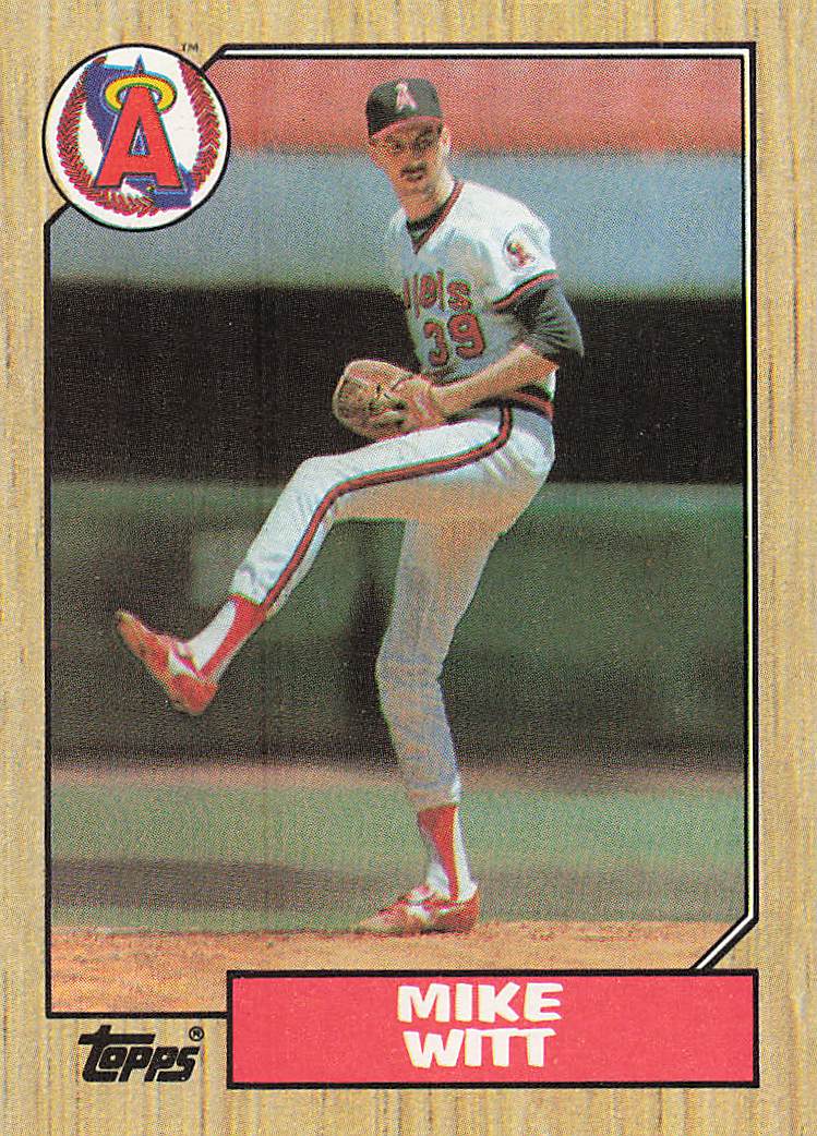 1987 Topps Baseball Mike Witt #760