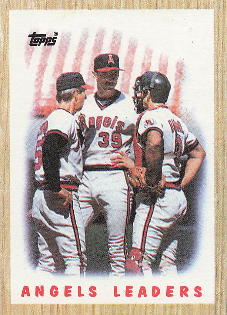 1987 Topps Baseball Angels Leaders #556