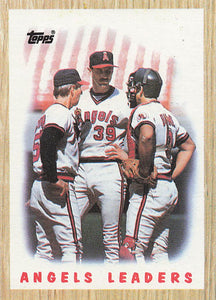 1987 Topps Baseball Angels Leaders #556