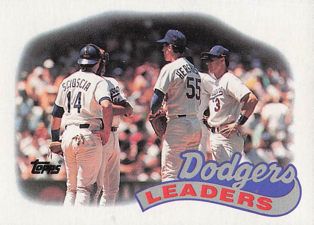 1989 Topps Baseball Dodgers Leaders #669