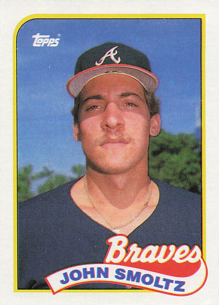 1989 Topps Baseball John Smoltz #382 Rookie